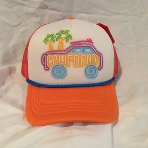 California truck car neon SnapBack trucker cap